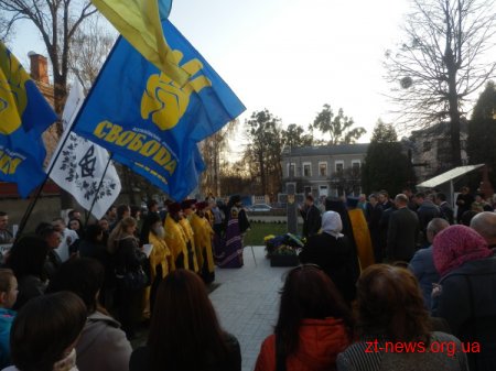 У Житомирі відкрили знак борцям за волю України Миколі Сціборському та Омеляну Сенику