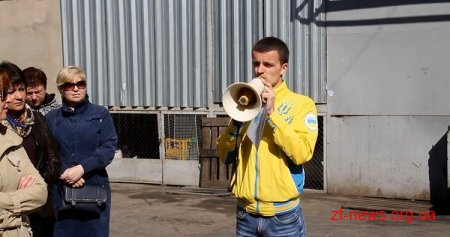 На Житньому ринку у Житомирі підприємці знову протестували через високу орендну плату