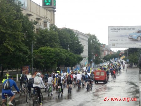 Велосипедисти Житомира вже ввосьме приєдналися до всеукраїнської акції «Велодень»