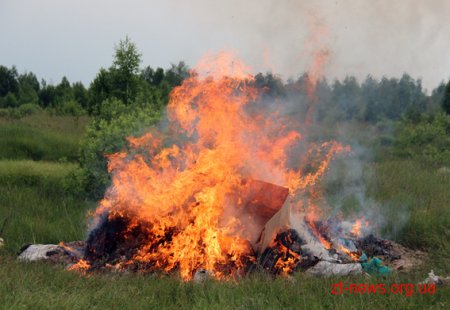 На Житомирщині міліція знищила чергову партію наркотиків вартістю 200 тисяч гривень