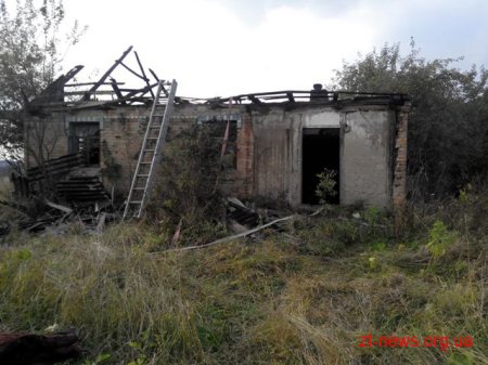 Під час пожежі у власному будинку загинула людина