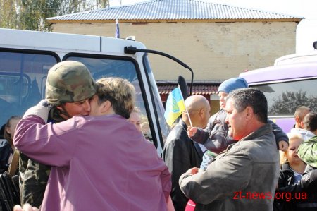На Житомирщину зі Сходу України повернулися бійці Національної Гвардії