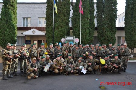 До Житомира із зони АТО повернулися 54 прикордонники