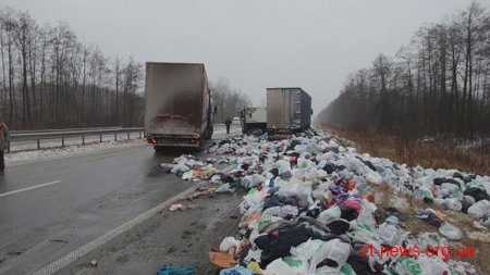 Поблизу Житомира перевернулась фура з «гуманітаркою»
