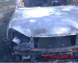 У Житомирі зранку горів автомобіль