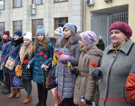 В День Соборності України житомиряни створили "Ланцюг єдності"
