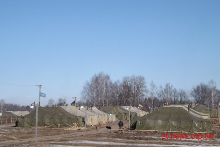 На Житомирському полігоні вже другий тиждень діє польова церква