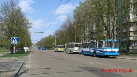 У Житомирі на годину зупинилися тролейбуси