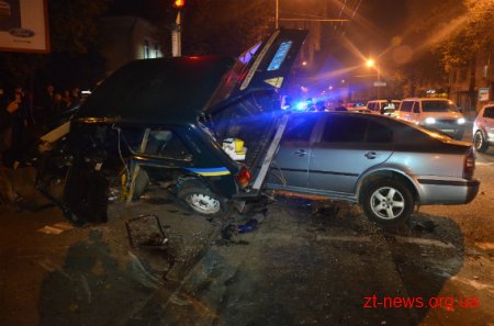 У Житомирі у ДТП постраждали 3 міліціонера та пішохід