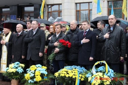 Житомиряни вшанували пам'ять Героїв Небесної Сотні