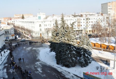 У Житомирі «Живим ланцюгом» підтримали соборність України