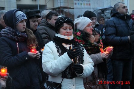 У Житомирі вшанували Героїв Небесної Сотнi