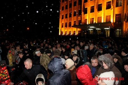 У Житомирі вшанували Героїв Небесної Сотнi