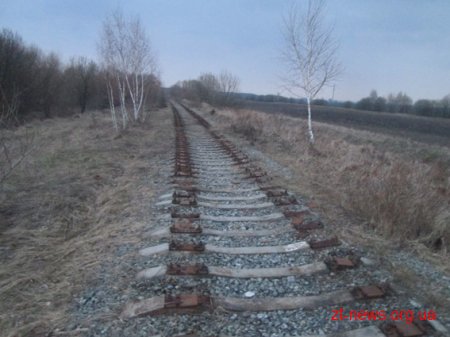 На Житомирщині правоохоронці затримали чоловіка, який демонтував залізничну колію