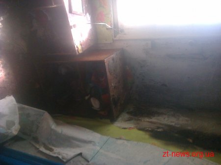 На Житомирщині через дитячі пустощі з вогнем ледь не згоріла оселя