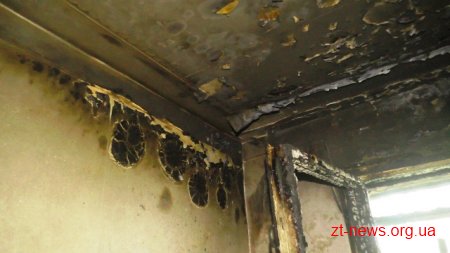 У Житомирі вогнеборці ліквідували загоряння балкону