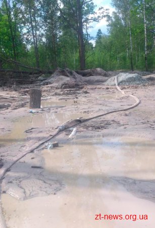 На Житомирщині відразу 3 групи бурштиношукачів-нелегалів затримали поліцейські