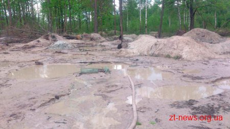 На Житомирщині намагаються повернути з приватної власності ділянку, на якій видобувають бурштин