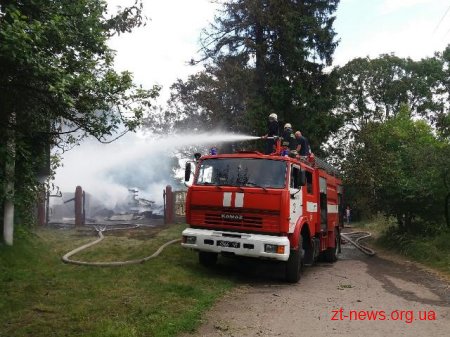 У Житомирі під час ліквідації пожежі врятували людину