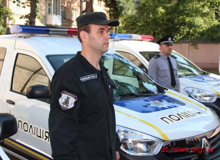 5 нових автівок поповнили автопарк Нацполіції Житомирщини