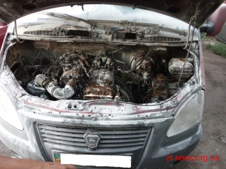 У Житомирі горіла ГАЗель