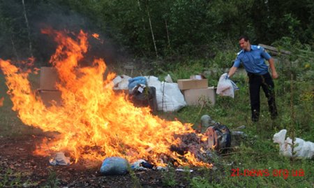 На Житомирщині поліція знищила партію наркотиків вартістю понад 1 мільйона гривень