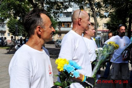 До Житомира завітали учасники велопробігу, присвяченому Дню незалежності України