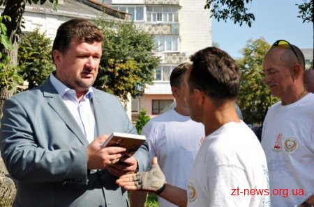 До Житомира завітали учасники велопробігу, присвяченому Дню незалежності України