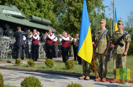 У меморіалі загиблим воїнам АТО на Звягельщині відкрили нову стелу