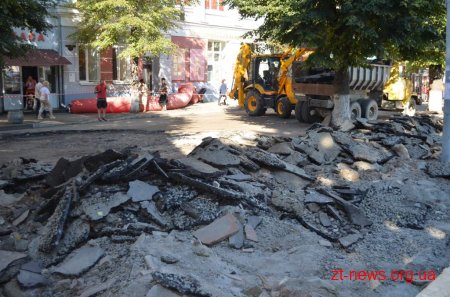 В Житомирі розпочалась реконструкція вулиці Михайлівської