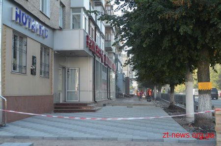 В Житомирі планують виділити 10 мільйонів на продовження робіт по тротуарах