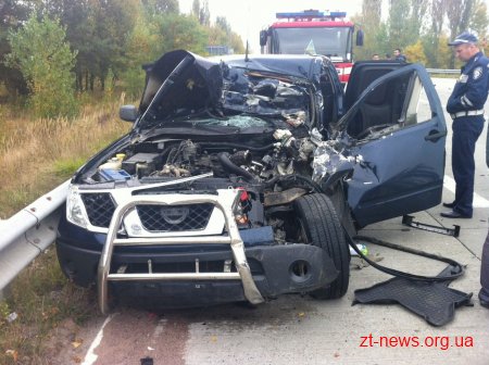 На Житомирщині зіткнулися NISSAN та Газель