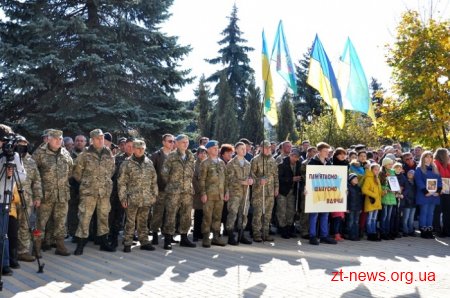 У Коростені з нагоди свята відкрили пам’ятник на честь захисників України