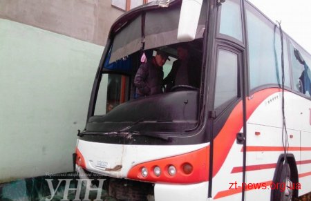 В Житомирі водій автомобіля «Renault» не пропустив на перехресті автобус