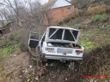 У Бердичеві п'яна жінка на ВАЗі влетіла в паркан