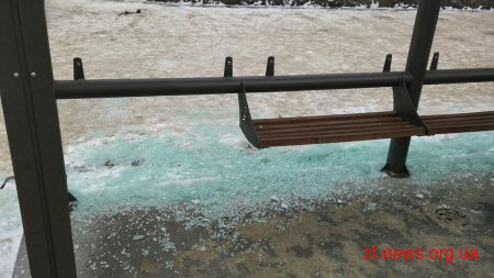 У Житомирі розтрощили одну з "європейських" зупинок