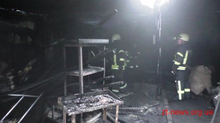 У Житомирі горів деревопереробний цех