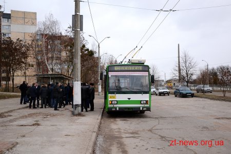 Депутати міськради разом з мером проїхались новим тролейбусним маршрутом