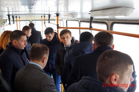 Депутати міськради разом з мером проїхались новим тролейбусним маршрутом