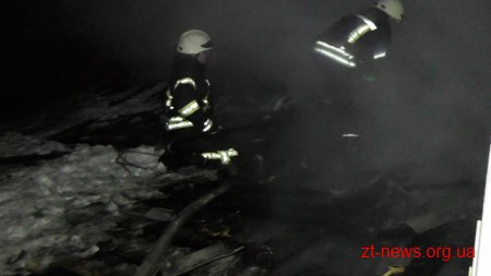 У Житомирі горів житловий будинок на чотири господаря