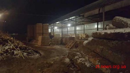 Поблизу Житомира виявили нелегальну пилораму