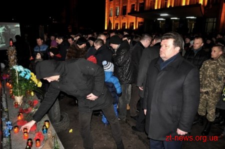 У Житомирі вшанували пам’ять Героїв Небесної Сотні