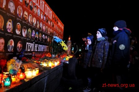 У Житомирі вшанували пам’ять Героїв Небесної Сотні