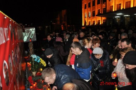 У Житомирі вшанували пам’ять Героїв Небесної Сотні