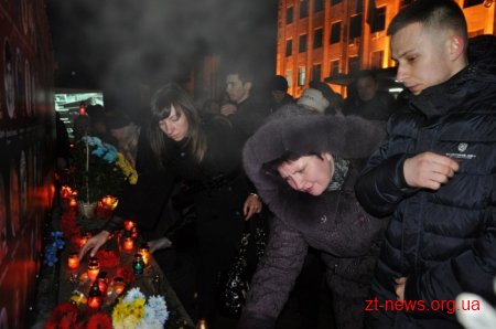 У Житомирі вшанували пам’ять Героїв Небесної Сотні