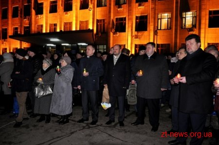 У Житомирі вшанували пам’ять Героїв Небесної Сотні
