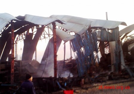 В Олевському районі горів деревообробний цех