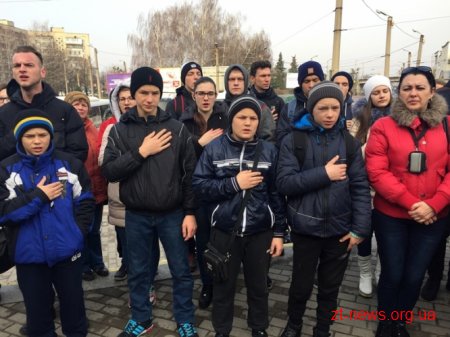 У Житомирі зустріли Потяг Єднання «Труханівська Січ»