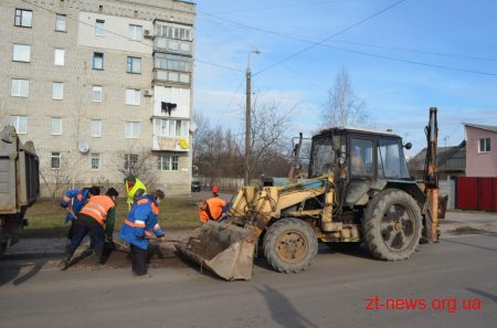 Комунальні служби міста продовжують роботу з прибирання Житомира