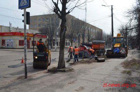 Комунальні служби міста продовжують роботу з прибирання Житомира